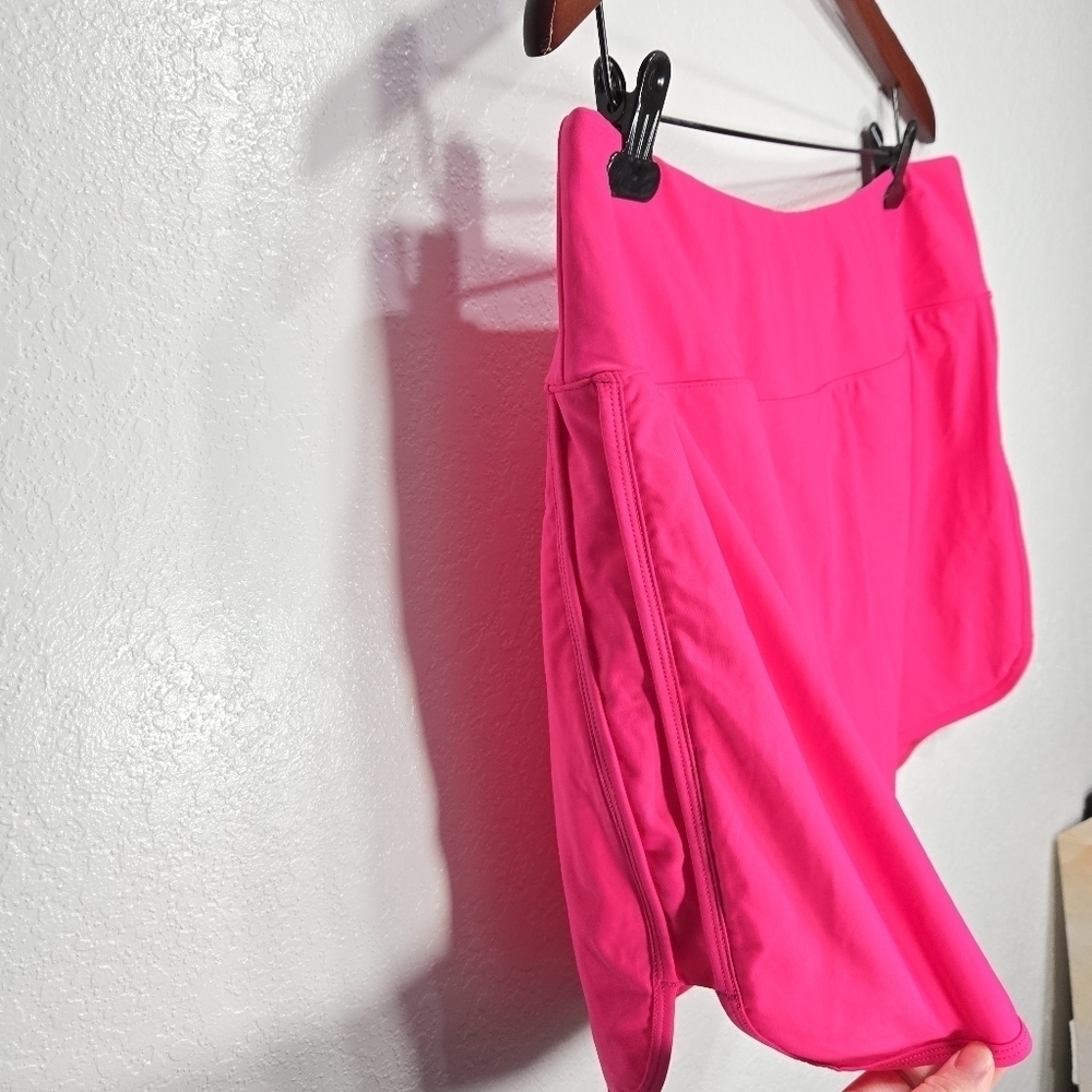 Soothfeel XXXL Tummy Control Pink Swim Skort Skirt - Picture 3 of 7
